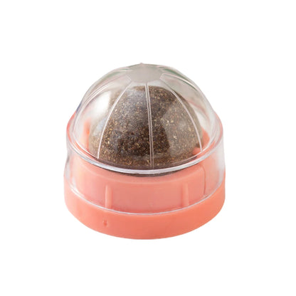 Spinning Catnip Mint Ball for Cats, Interactive Dental Care Chew Toy with Natural Catnip, Hairball Control Kitten Cat Toys