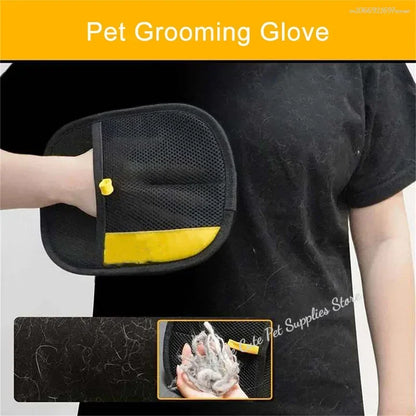 Pet Grooming Glove Electrostatic Hair Removal Gloves Dog Cat Removal Brush Gloves  Adhesive Glove Carpet Clothing Cleaning Brush